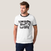 Zombiës als schildpadden t-shirt (Voorkant volledig)