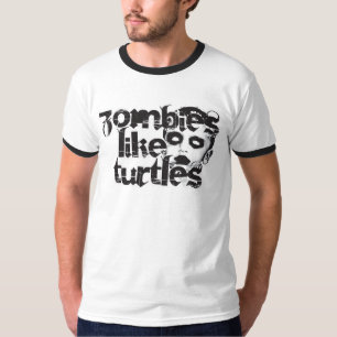 Zombiës als schildpadden t-shirt