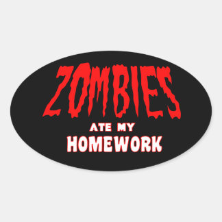 Zombies at mijn huiswerk Sticker