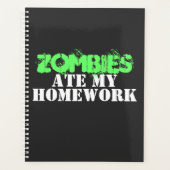 "Zombies Ate My Homework", dood levend Planner (Voorkant)