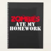 "Zombies Ate My Homework", dood levend Planner (Voorkant)