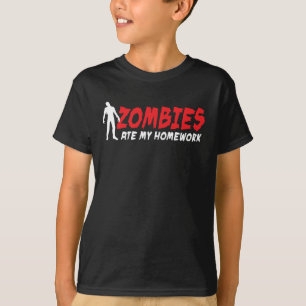 Zombies ate my homework t-shirt