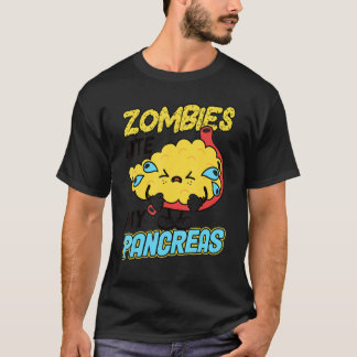 Zombies Ate My Pancreas Diabetes Awareness T-shirt