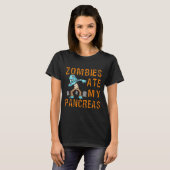 Zombies Ate My Pancreas - Fun Diabetes T-shirt (Voorkant volledig)