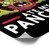 Zombies Ate My Pancreas Fun Pancrease Diabetes Rec Poster (Hoek)