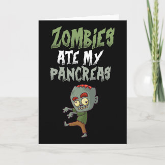 Zombies aten mijn alvleesklier T1d Type 1 Diabetes Kaart