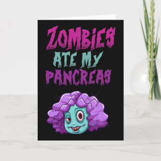 Zombies aten mijn alvleesklier T1d Type 1 Diabetes Kaart