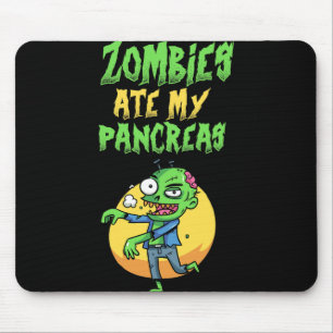 Zombies aten mijn alvleesklier T1d Type 1 Diabetes Muismat