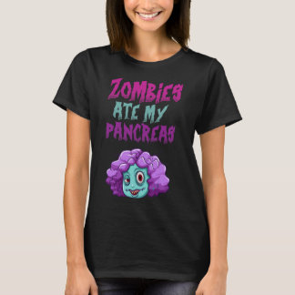 Zombies aten mijn alvleesklier T1d Type 1 Diabetes T-shirt