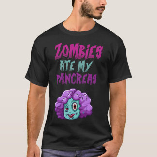 Zombies aten mijn alvleesklier T1d Type 1 Diabetes T-shirt