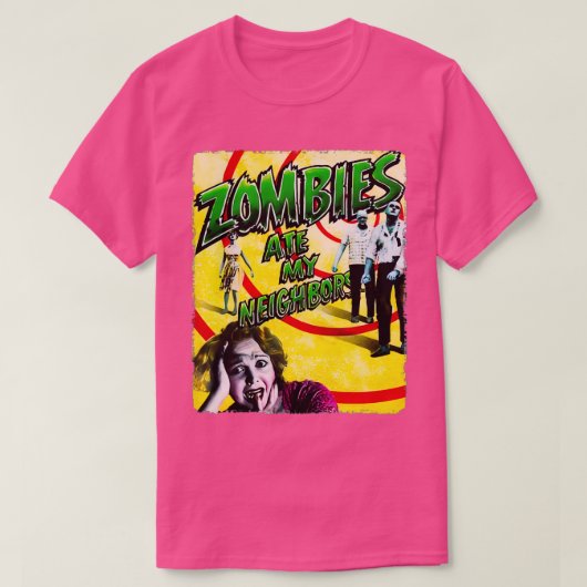 ZOMBIES ATEN MIJN BUREN OP T-SHIRT (Design voorkant)