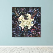 Zombies Attack (Zombie Horde) Canvas Afdruk (Insitu (Houten vloer))