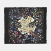 Zombies Attack (Zombie Horde) Fleece Deken (Voorkant (Horizontaal))