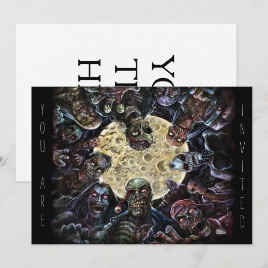 Zombies Attack (Zombie Horde) Kaart (Voorkant / Achterkant)