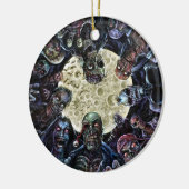 Zombies Attack (Zombie Horde) Keramisch Ornament (Links)