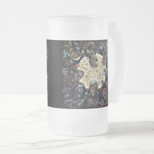 Zombies Attack (Zombie Horde) Matglas Bierpul (Voorkant rechts)