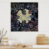 Zombies Attack (Zombie Horde) Poster (Keuken)