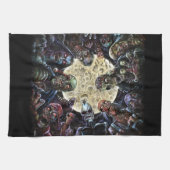 Zombies Attack (Zombie Horde) Theedoek (Horizontaal)