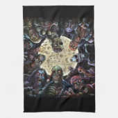 Zombies Attack (Zombie Horde) Theedoek (Verticaal)