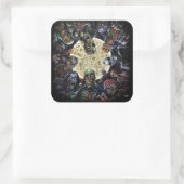 Zombies Attack (Zombie Horde) Vierkante Sticker (Tas)