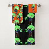 Zombies Bathroom Towel Set Bad Handdoek (Insitu)