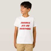 ZOMBIES BEKIJKEN MIJN HUIS T-SHIRT (Voorkant volledig)