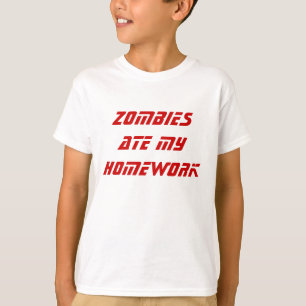 ZOMBIES BEKIJKEN MIJN HUIS T-SHIRT