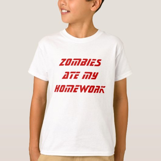 ZOMBIES BEKIJKEN MIJN HUIS T-SHIRT (Voorkant)