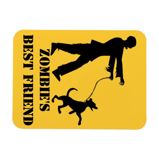 Zombie's beste vriend magneet (Horizontaal)