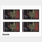 Zombies bij de Gates stickers (Vel)