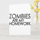 Zombies bij mijn huiswerk kaart (Gele Bloem)