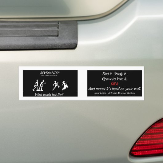 Zombies Bumpersticker (Op auto)