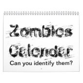Zombies Calendar.  Kan je ze identificeren? Kalender (Hoes)