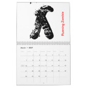 Zombies Calendar. Kan je ze identificeren? Kalender (Mar 2027)