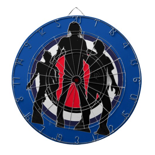 Zombies Dartboard Dartbord (Voorkant)