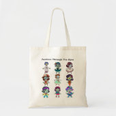 Zombies door de eeuwen heen tote bag (Voorkant)