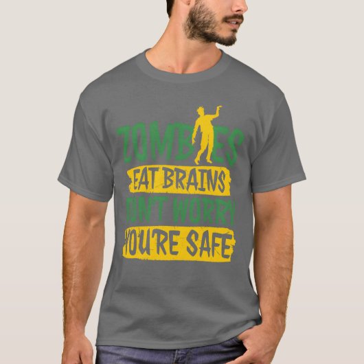 Zombies Eat Brains Dont Worry Youre Safe boy T-shirt (Voorkant)