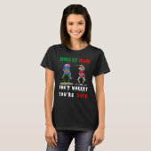 zombies eat brains don't worry you're safe t-shirt (Voorkant volledig)