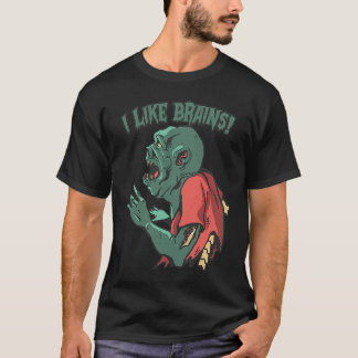 Zombies Eat Brains Halloween Boys Kids Zombie T-shirt