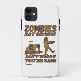 ZOMBIES EAT BRAINS MAKEN JE NIET ZORGEN DAT JE VEI Case-Mate iPhone CASE