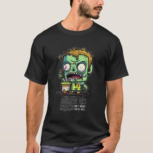 Zombies Eat Brains T-shirt (Voorkant)