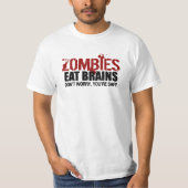 Zombies Eat Brains T-shirt (Voorkant)
