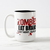 ZOMBIES EAT BRAINS TWEEKLEURIGE KOFFIEMOK (Links)