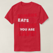 Zombies Eat Brains You Are Safe Halloween Party Ha T-shirt (Design voorkant)