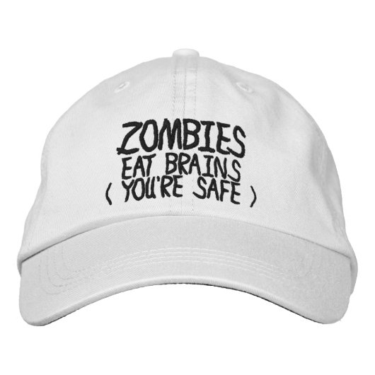 Zombies Eat Brains Youre Safe Pet (Voorkant)