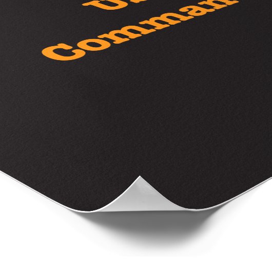 Zombies, eet mensen op. poster (Hoek)