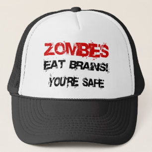 Zombies eten breinen uit! trucker pet