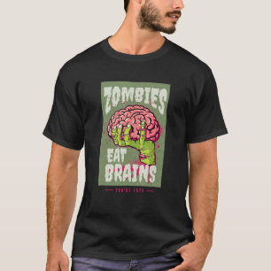 Zombies eten hersenen, je bent veilig t-shirt