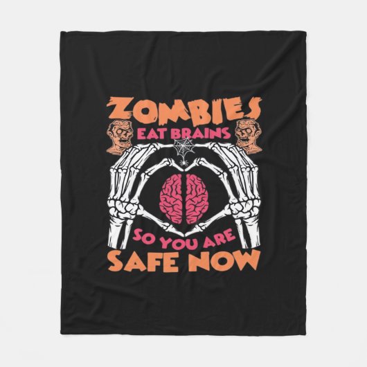 Zombies eten hersenen klassiek fleece deken (Voorkant)