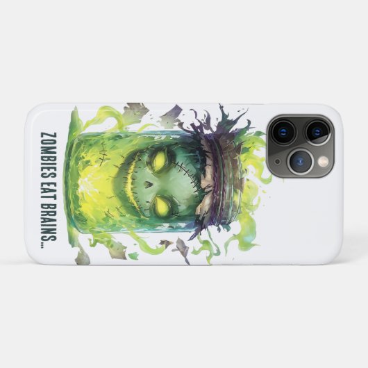 Zombies eten hersenen. Spooky Halloween Jar met Gl Case-Mate iPhone Case (Achterkant (horizontaal))